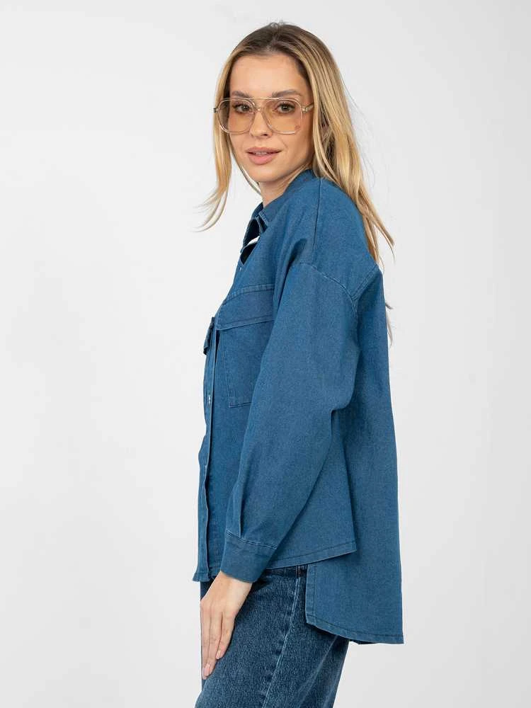 Italy Moda Koszula-IT-KS-FL9968.28-mėlyna