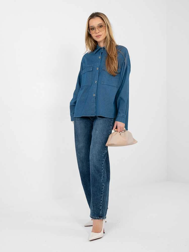 Italy Moda Koszula-IT-KS-FL9968.28-mėlyna