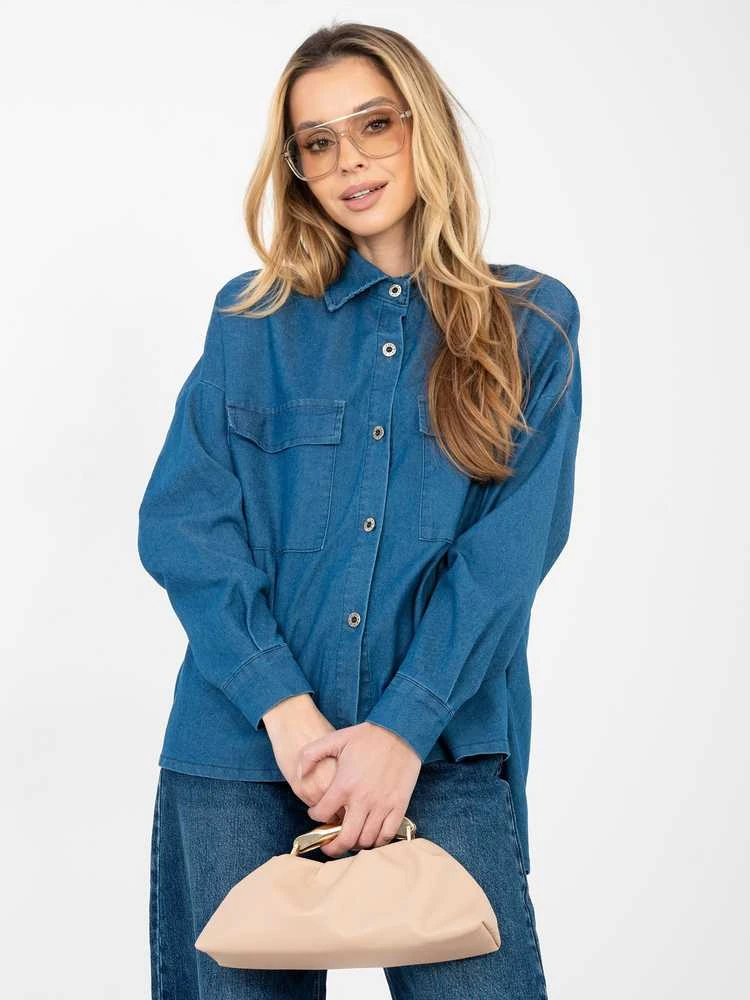 Italy Moda Koszula-IT-KS-FL9968.28-mėlyna
