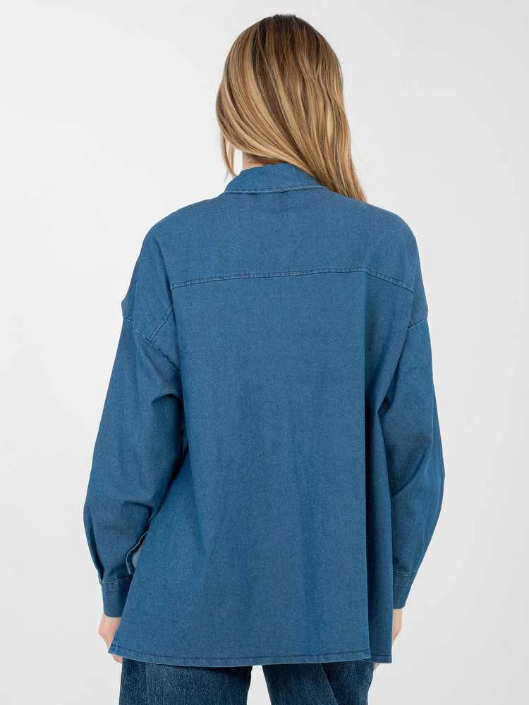 Italy Moda Koszula-IT-KS-FL9968.28-mėlyna