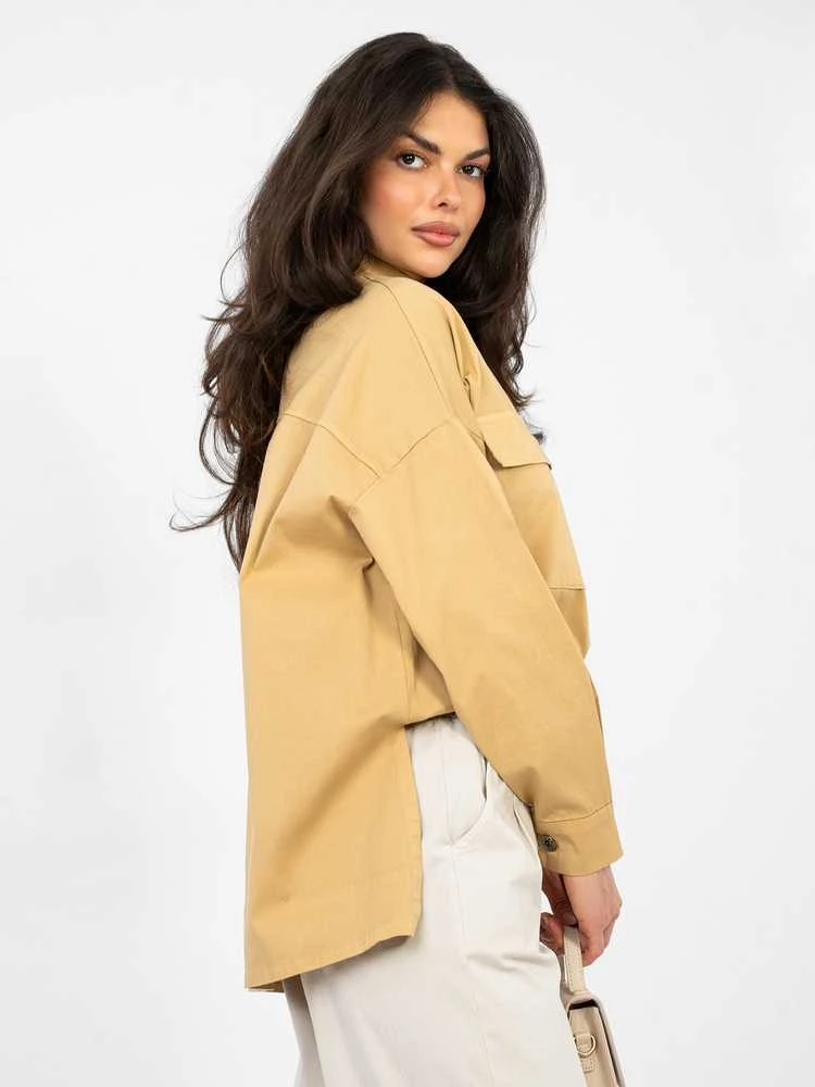 Italy Moda Koszula-IT-KS-FL9968.48-camelowy