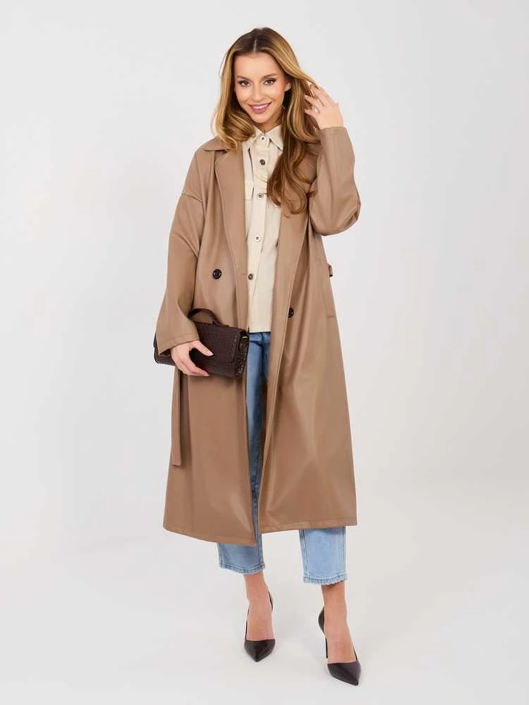 Italy Moda Koszula-IT-KS-FL9968.48-smėlio spalva