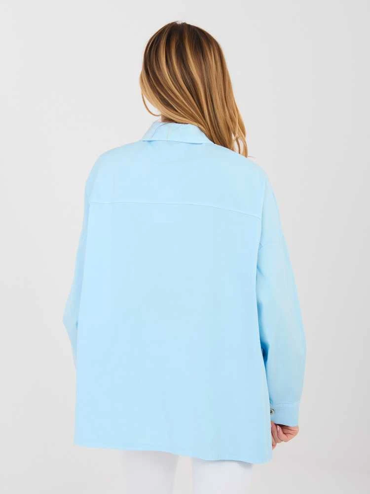 Italy Moda Koszula-IT-KS-FL9968.48-šviesiai mėlyna