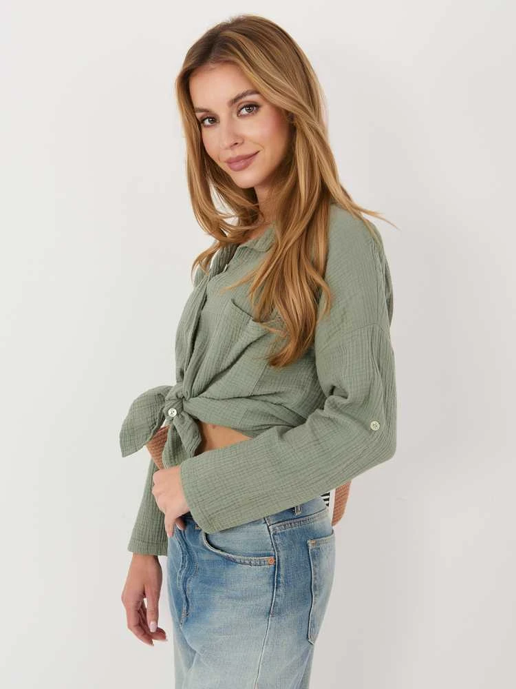 Italy Moda Koszula-MI-KS-2337.18-khaki