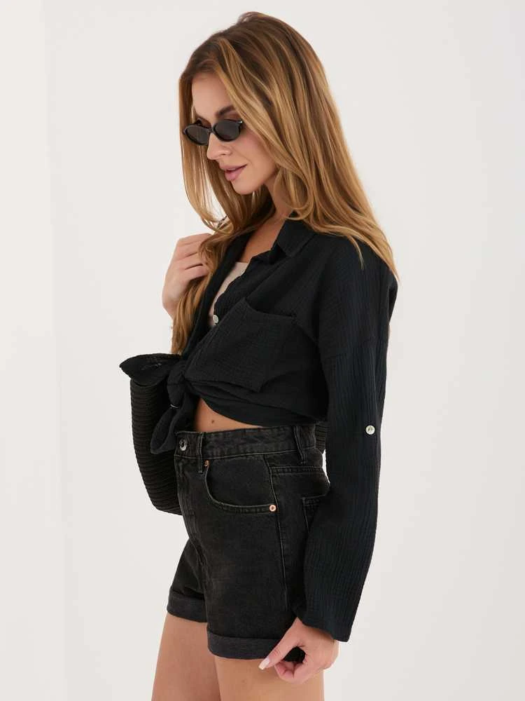 Italy Moda Koszula-MI-KS-2337.77-juoda