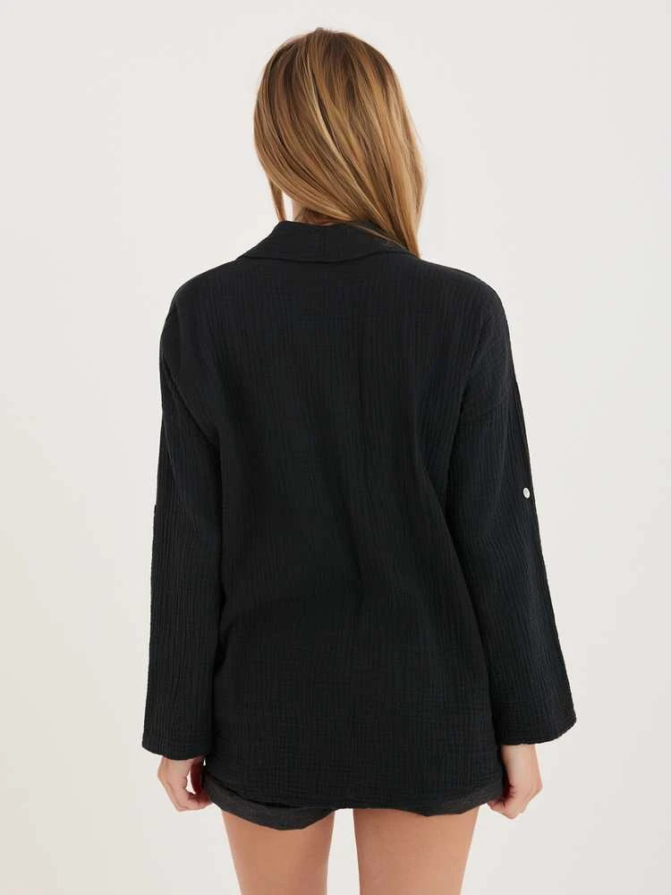 Italy Moda Koszula-MI-KS-2337.77-juoda