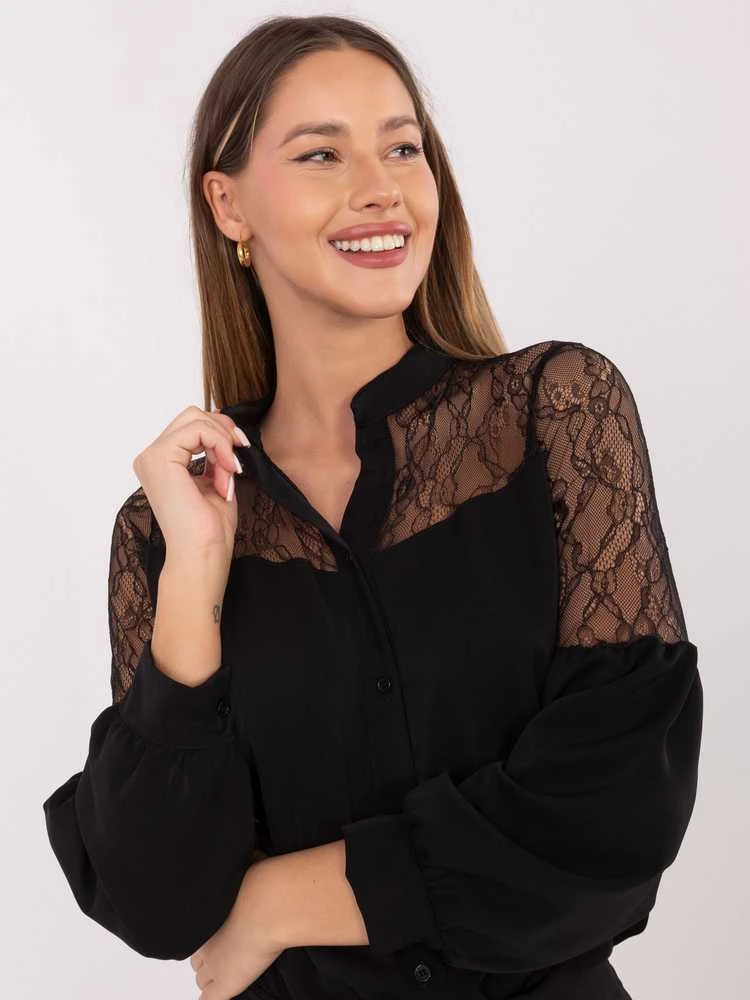 Italy Moda Koszula-MI-KS-3281.65-juoda