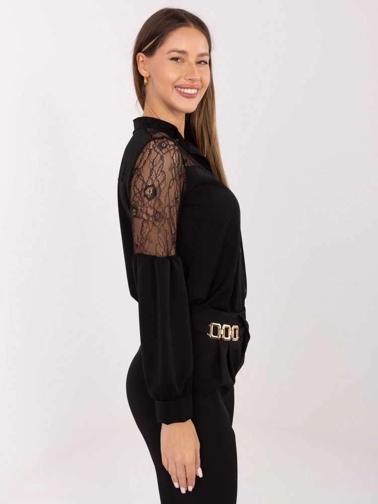 Italy Moda Koszula-MI-KS-3281.65-juoda