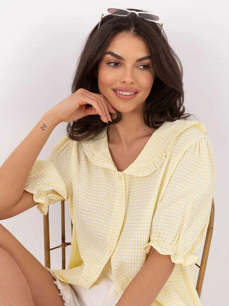Italy Moda Koszula-MI-KS-3927671.05P-jasny geltona