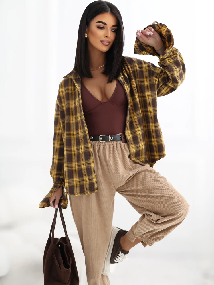Italy Moda Koszula-MI-KS-4423.98-geltona
