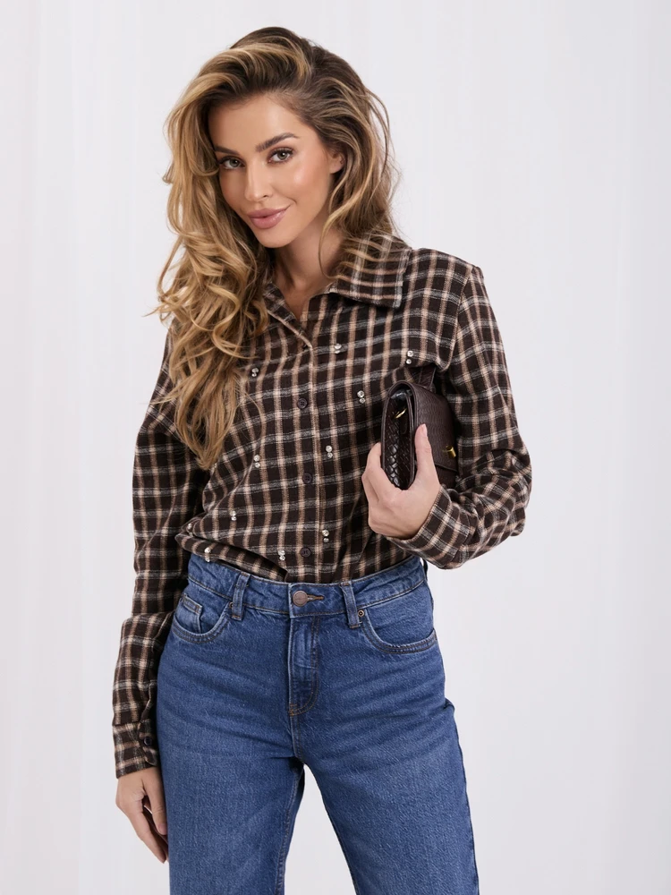 Italy Moda Koszula-MI-KS-52078-1.05P-ruda