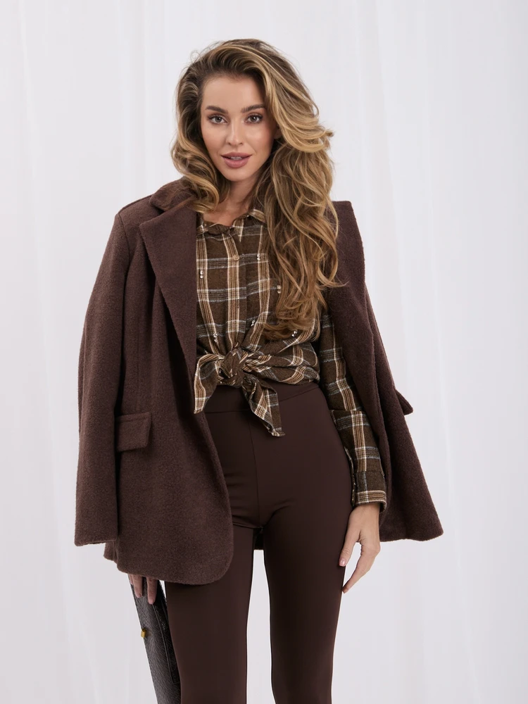 Italy Moda Koszula-MI-KS-52078.03-ruda