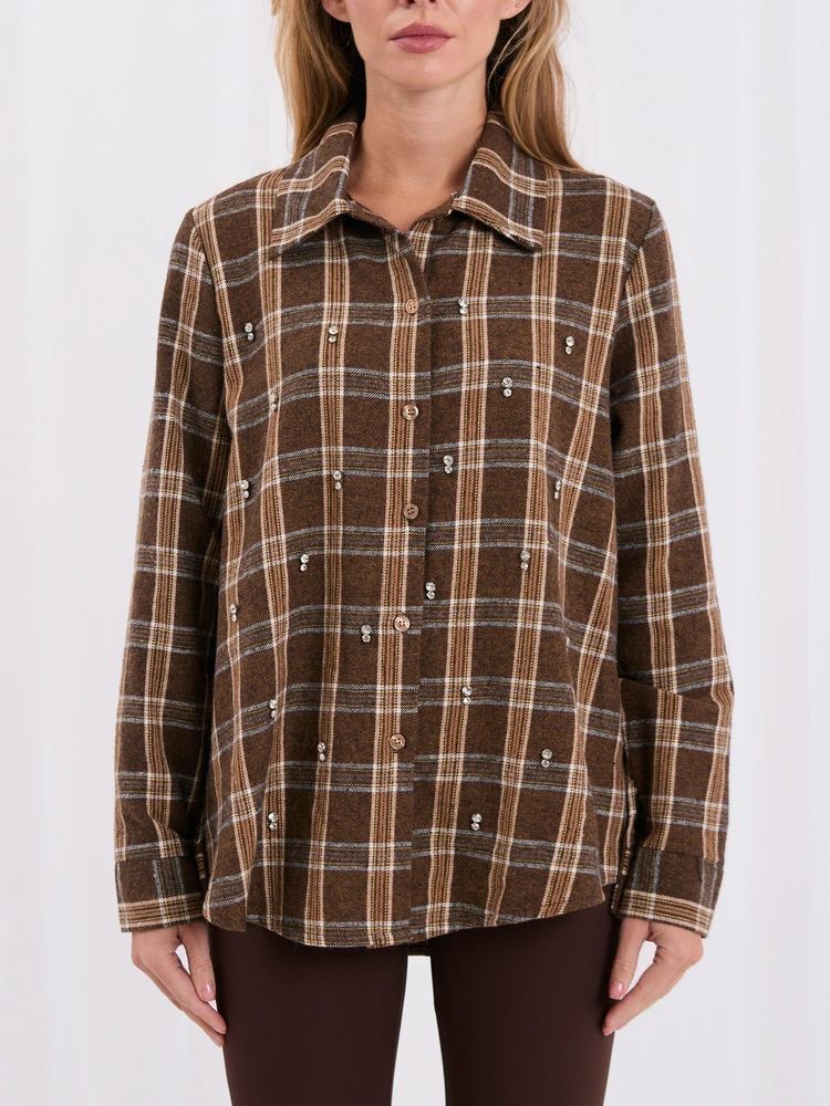 Italy Moda Koszula-MI-KS-52078.03-ruda