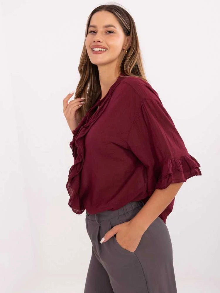 Italy Moda Koszula-MI-KS-92224.95-bordinė