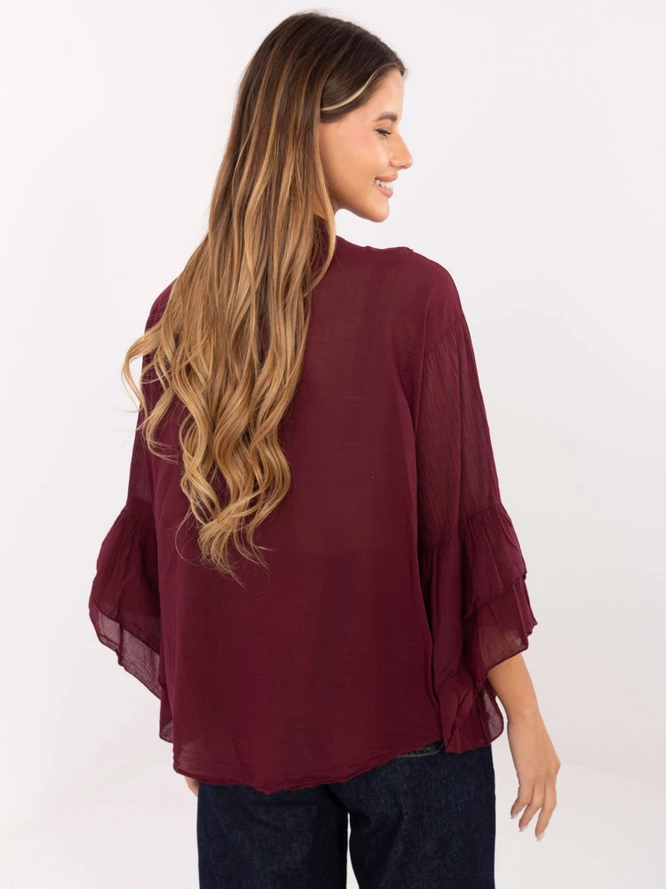 Italy Moda Koszula-MI-KS-92330.07-bordinė
