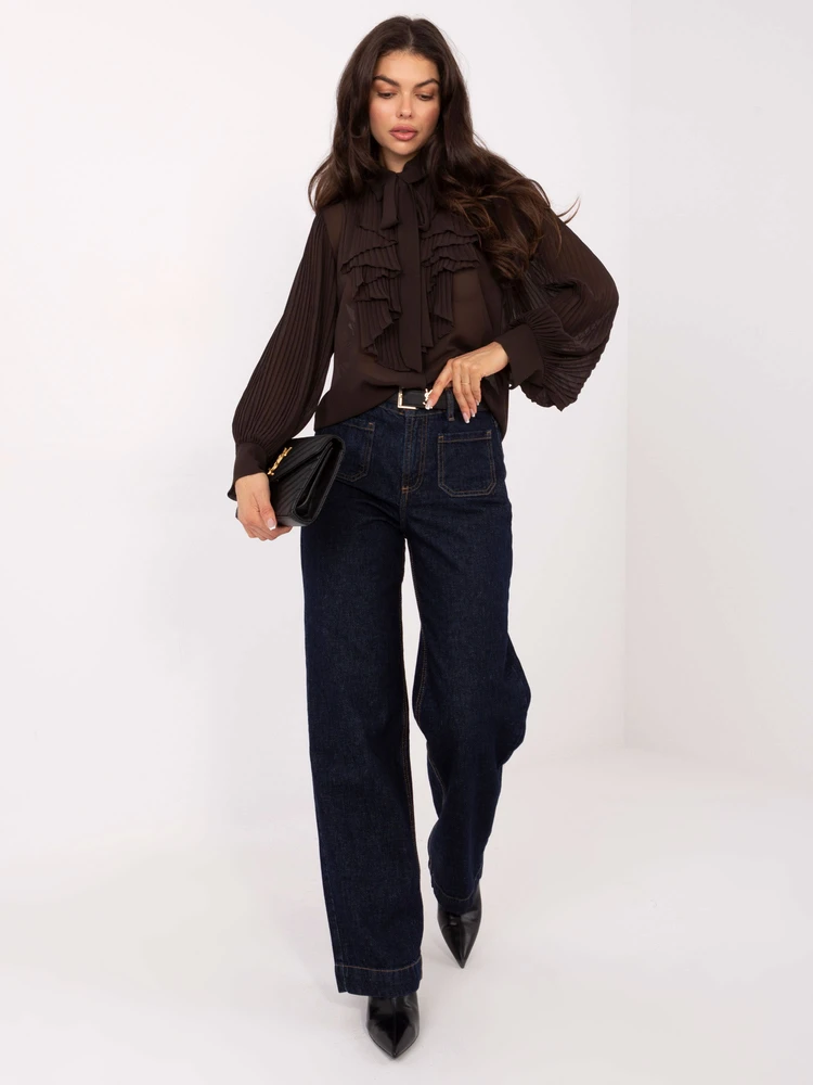 Italy Moda Koszula-MI-KS-A2818.09-ciemny ruda
