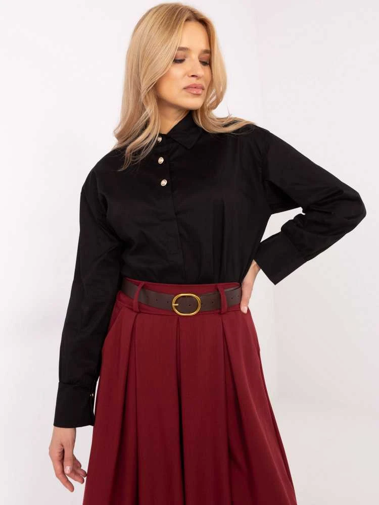 Italy Moda Marškiniai-MI-KS-C238.04-juodi