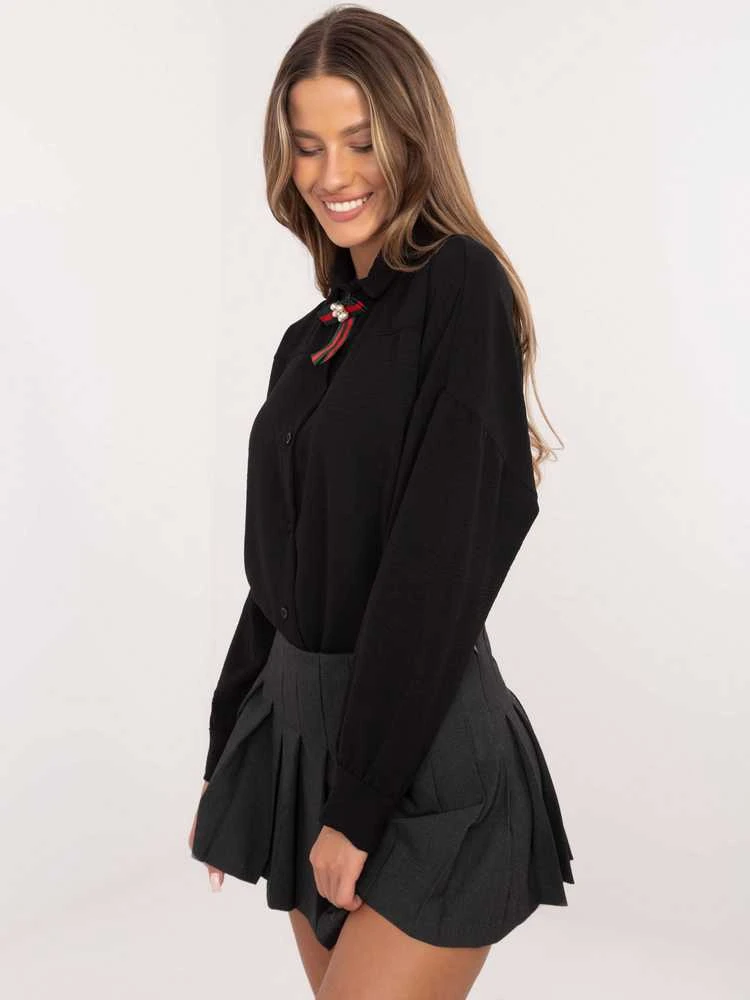 Italy Moda Marškiniai-MI-KS-61523.60P-juodi