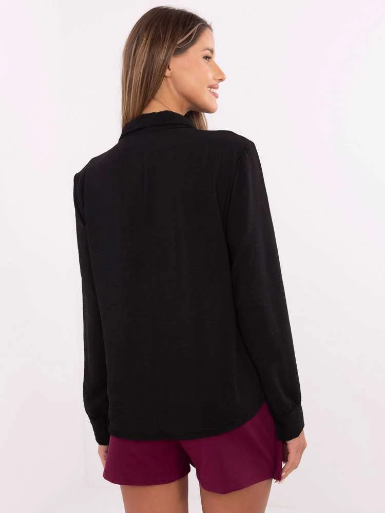 Italy Moda Marškiniai-MI-KS-91540.59P-juodi