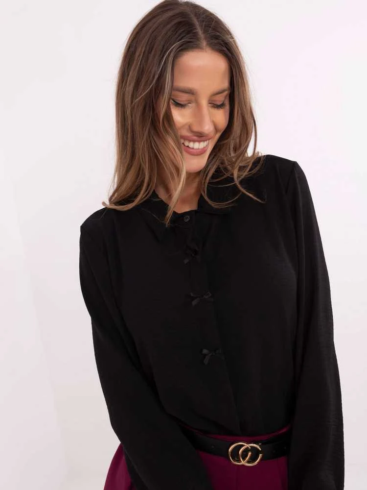 Italy Moda Marškiniai-MI-KS-91540.59P-juodi