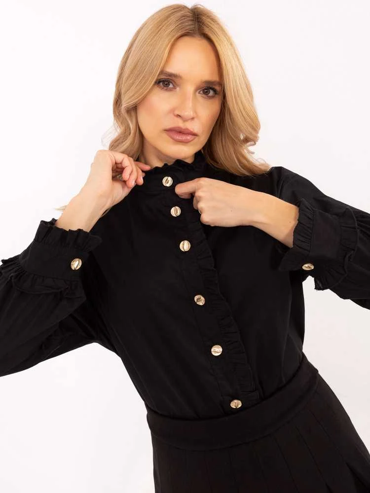 Italy Moda Marškiniai-MI-KS-C237.71-juodi