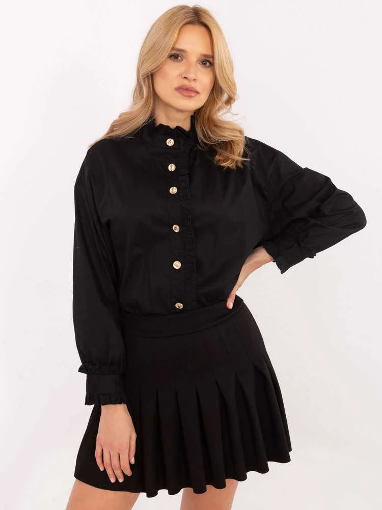 Italy Moda Marškiniai-MI-KS-C237.71-juodi