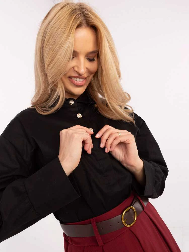 Italy Moda Marškiniai-MI-KS-C238.04-juodi