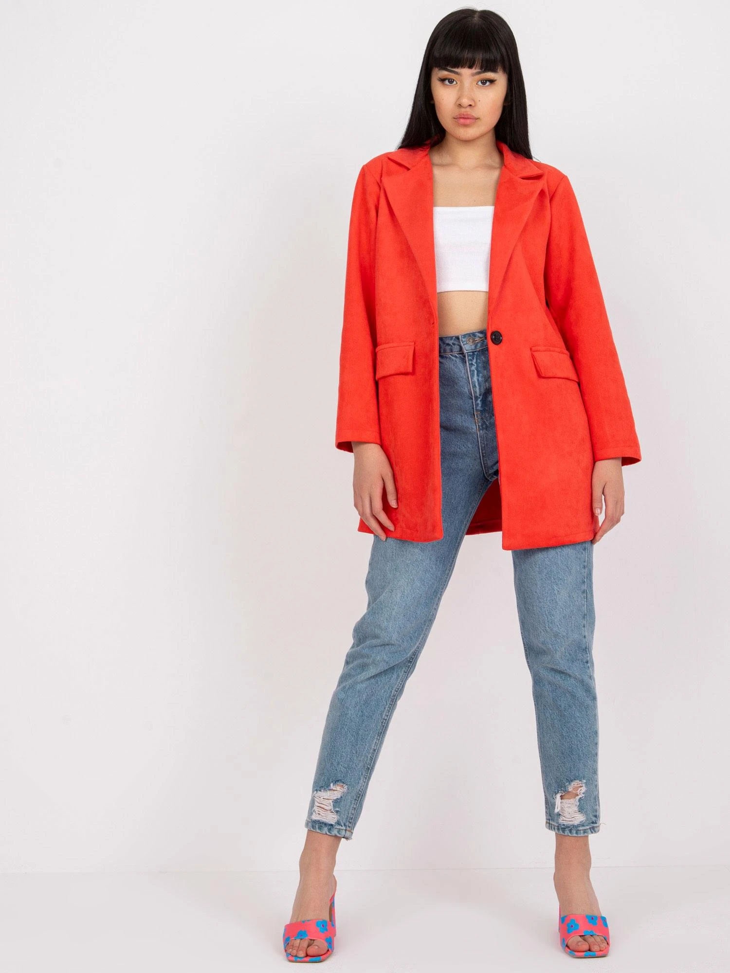 Italy Moda Švarkas moterims DHJ-MA-15286.88-koralas