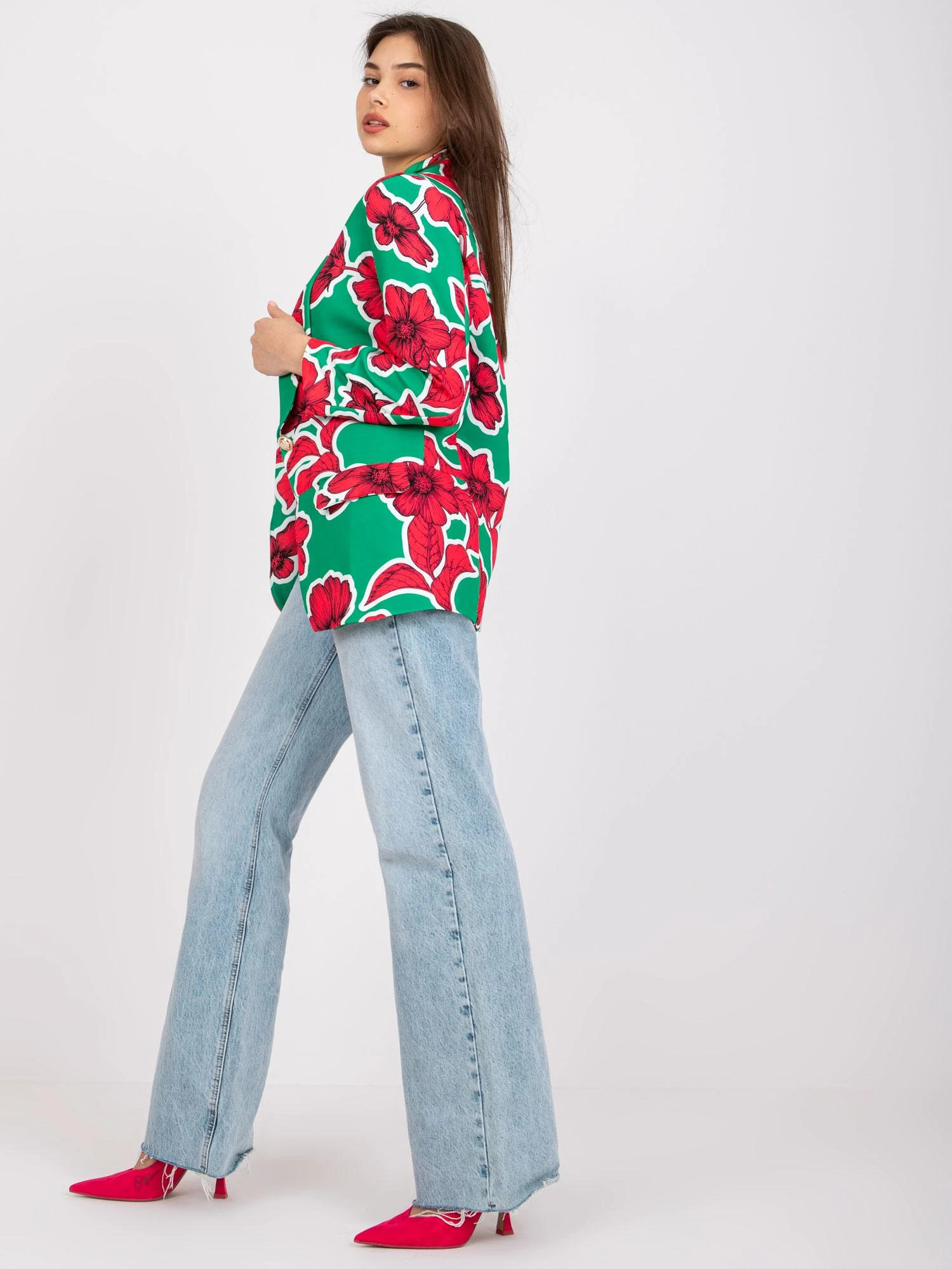 Italy Moda Švarkas moterims DHJ-MA-15621-2,25X-žalia