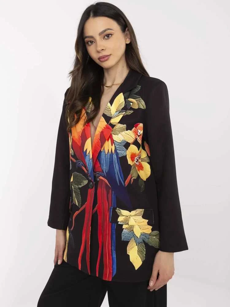 Italy Moda Švarkas moterims DHJ-MA-18525-34.08-juoda