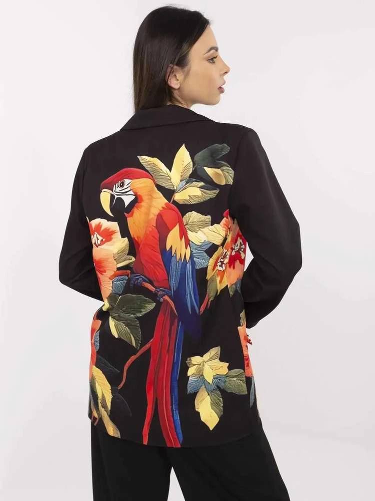 Italy Moda Švarkas moterims DHJ-MA-18525-34.08-juoda