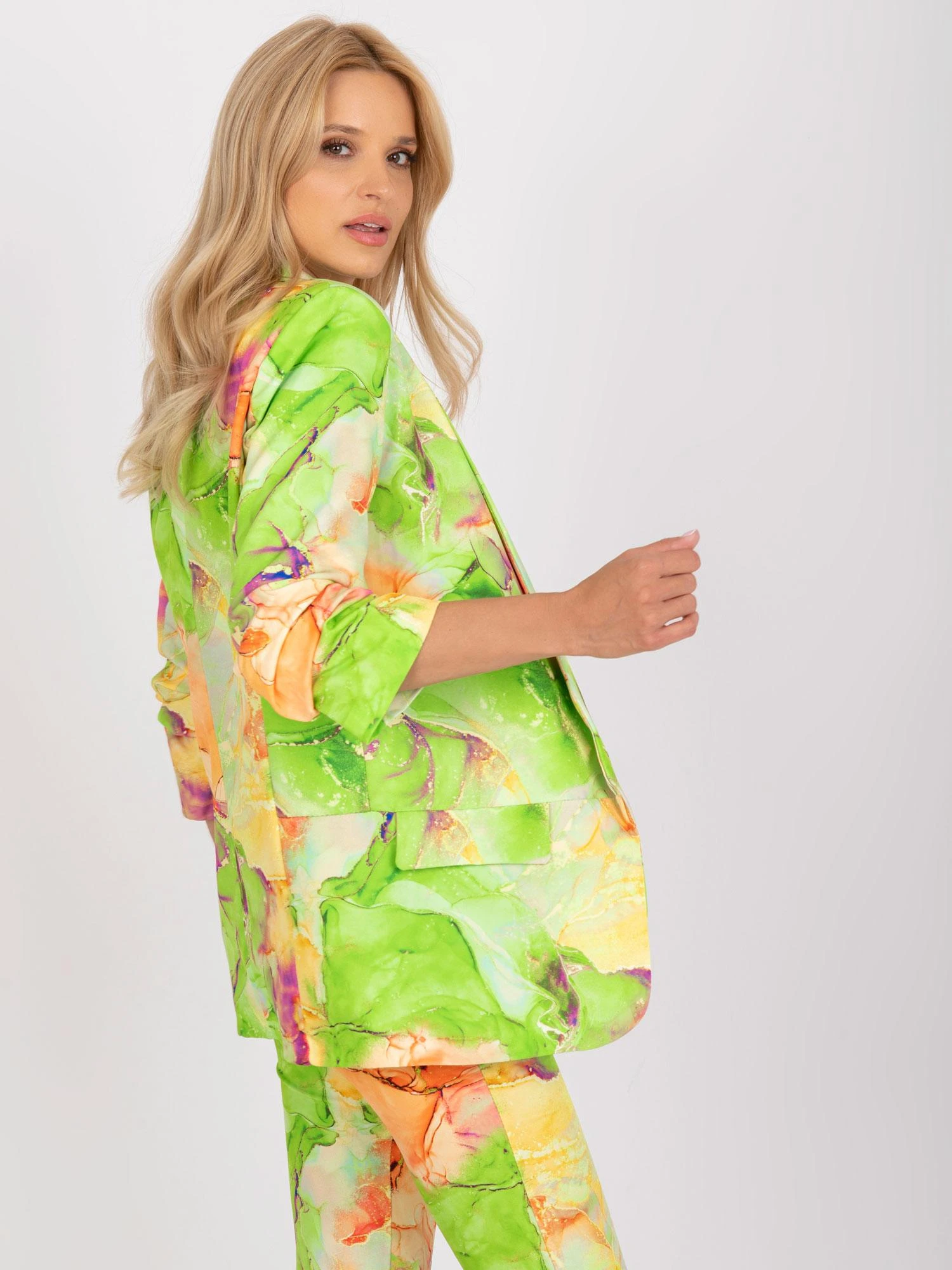 Italy Moda Švarkas moterims -DHJ-MA-7684A-1.22X-Šviesiai žalia
