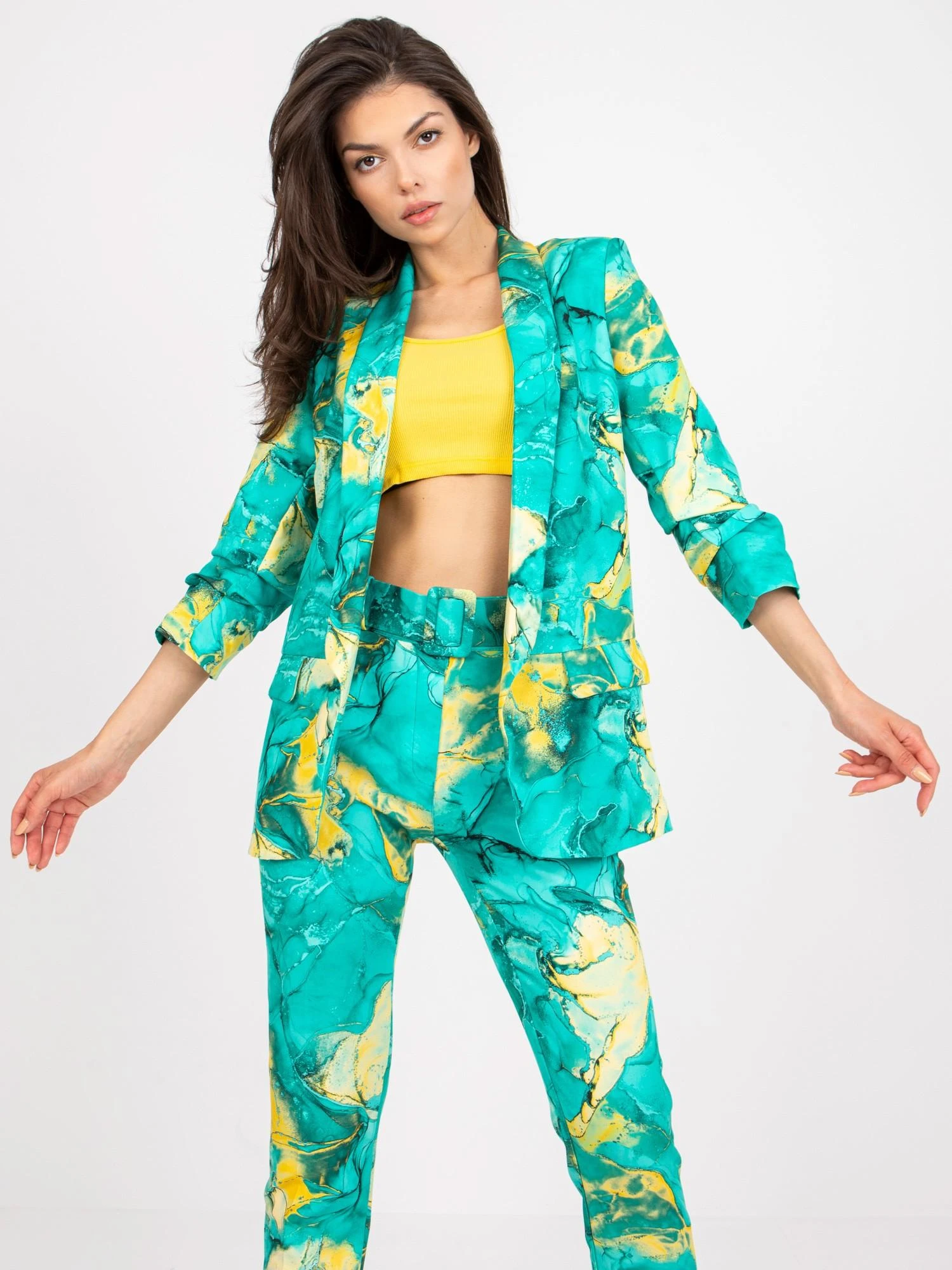 Italy Moda Švarkas moterims -DHJ-MA-7684A-1,22X-turkis