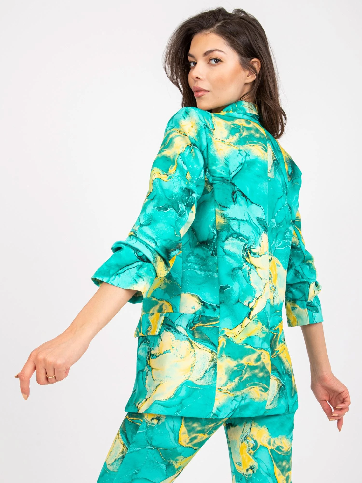 Italy Moda Švarkas moterims -DHJ-MA-7684A-1,22X-turkis