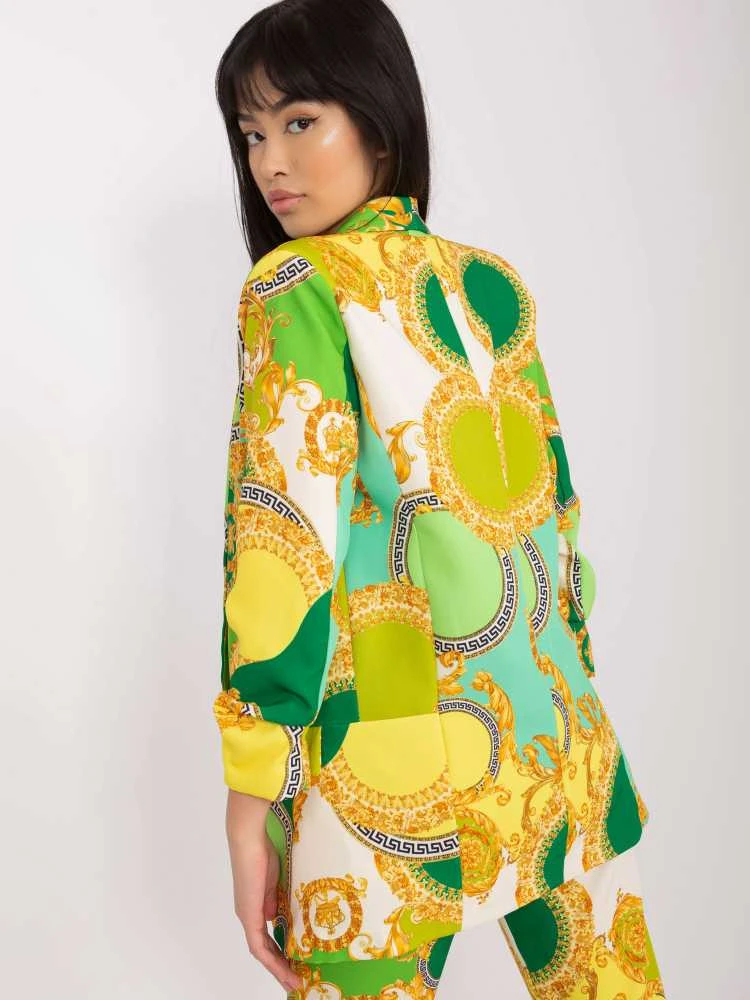 Italy Moda Švarkas moterims -DHJ-MA-7684B-3.95P-Šviesiai žalia