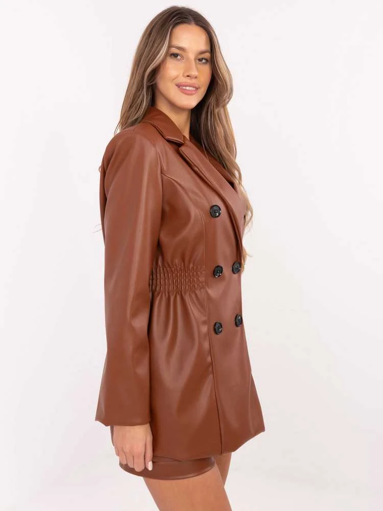 Italy Moda Švarkas moterims -DHJ-MA-A8683.37-ruda