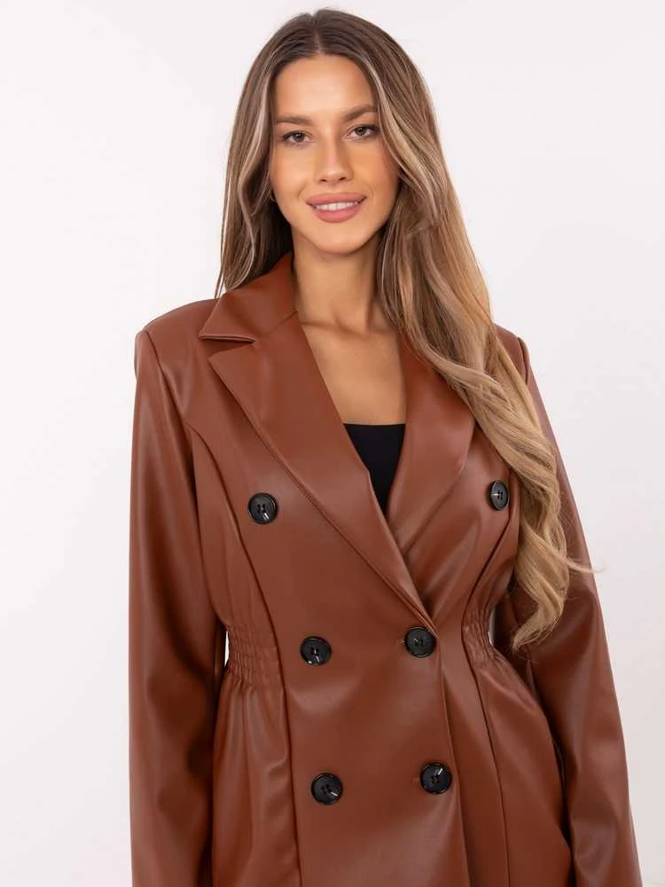 Italy Moda Švarkas moterims -DHJ-MA-A8683.37-ruda