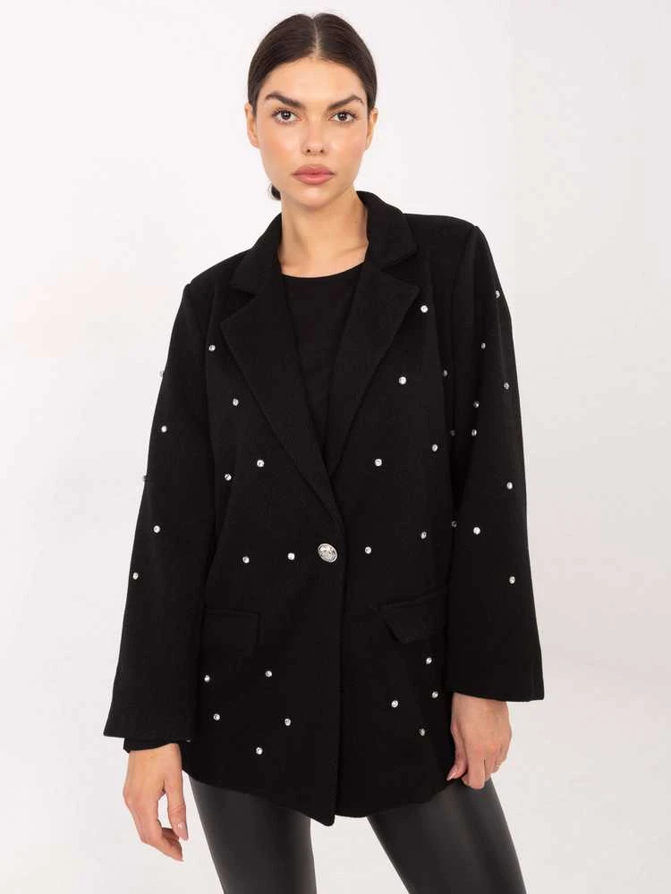 Italy Moda Švarkas moterims -IT-MA-18365.97-juoda