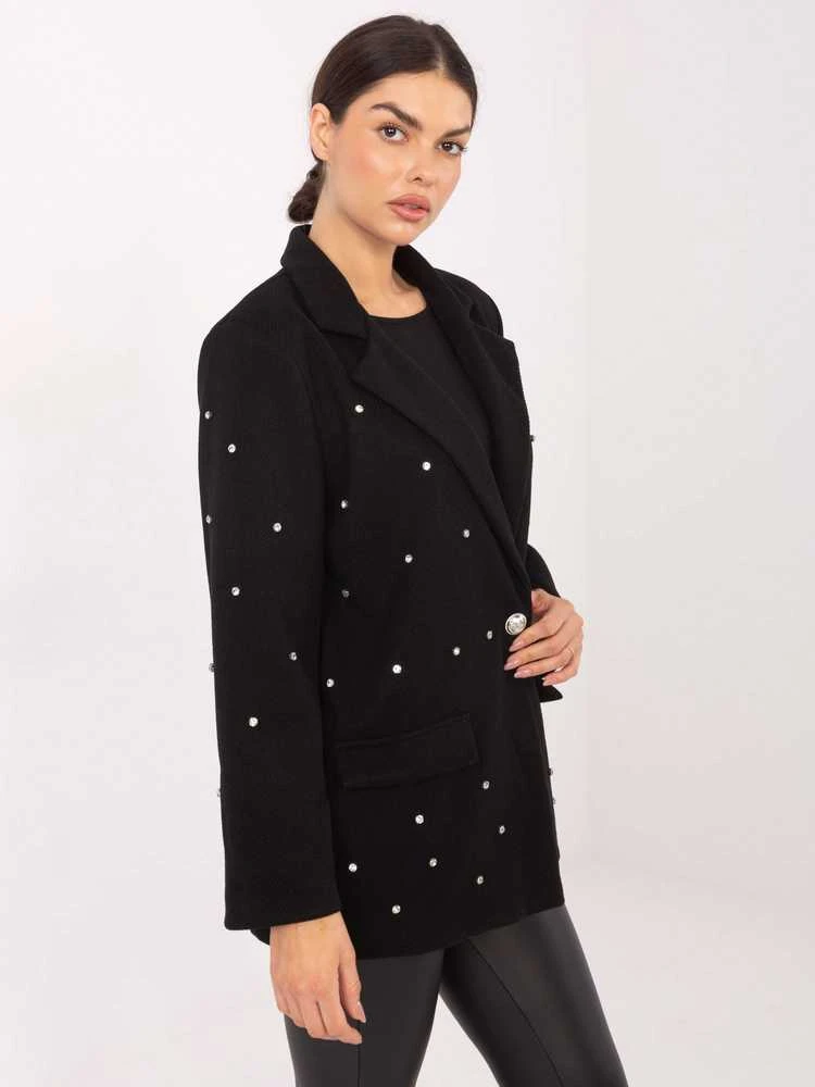 Italy Moda Švarkas moterims -IT-MA-18365.97-juoda