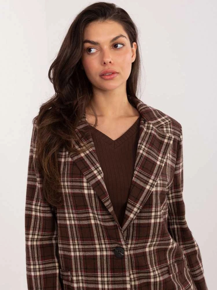 Italy Moda Švarkas moterims -IT-MA-25850.63-ruda