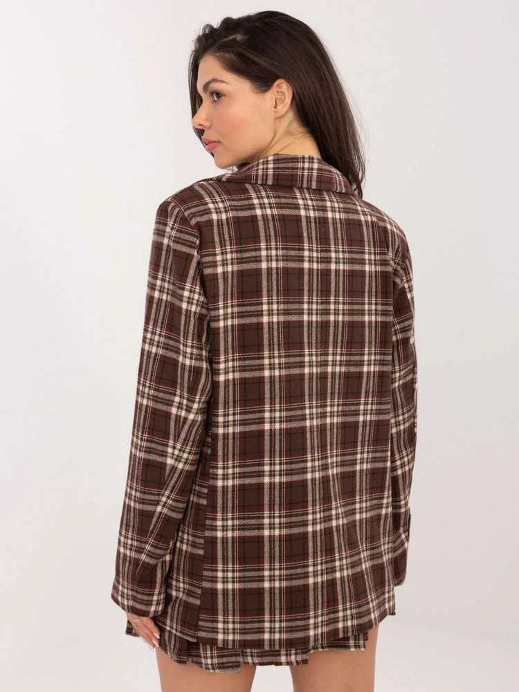 Italy Moda Švarkas moterims -IT-MA-25850.63-ruda