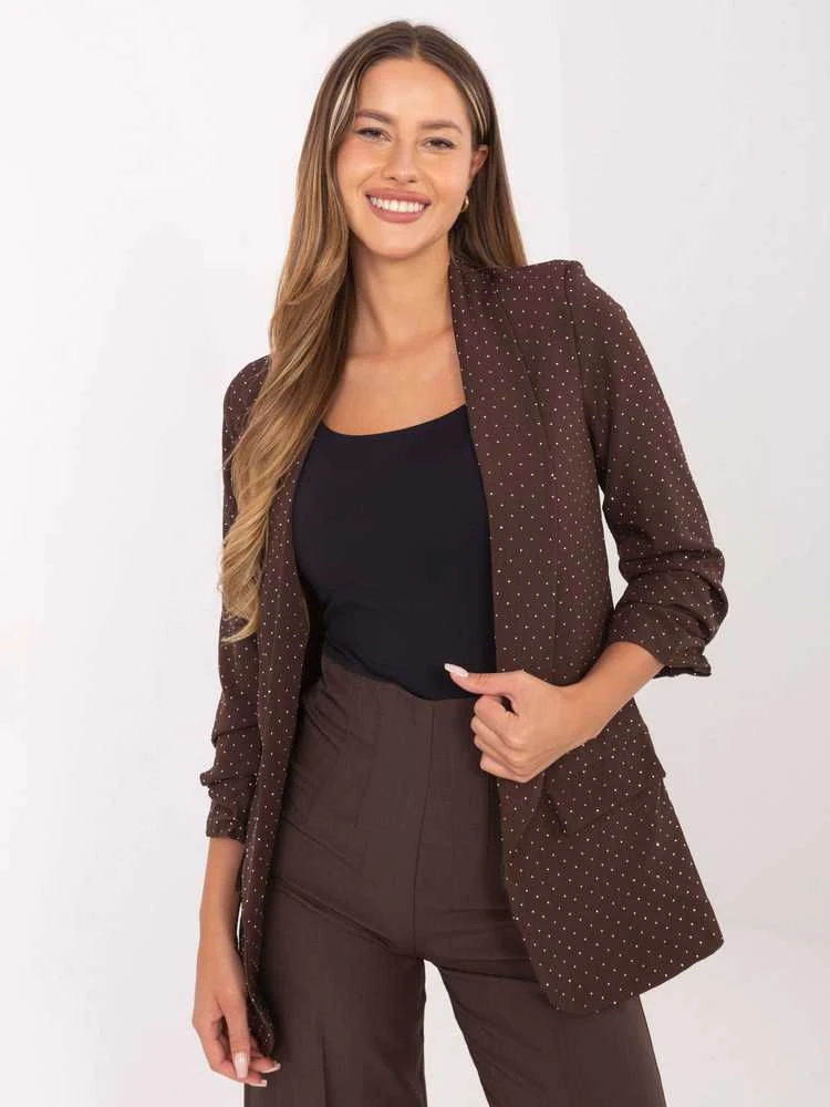Italy Moda Švarkas moterims IT-MA-7684.81-ruda