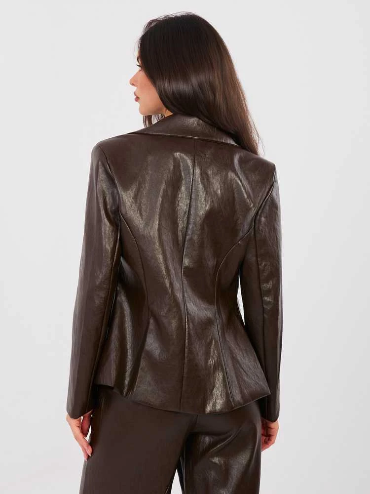 Italy Moda Švarkas moterims -IT-MA-FL10092.15-ciemny ruda