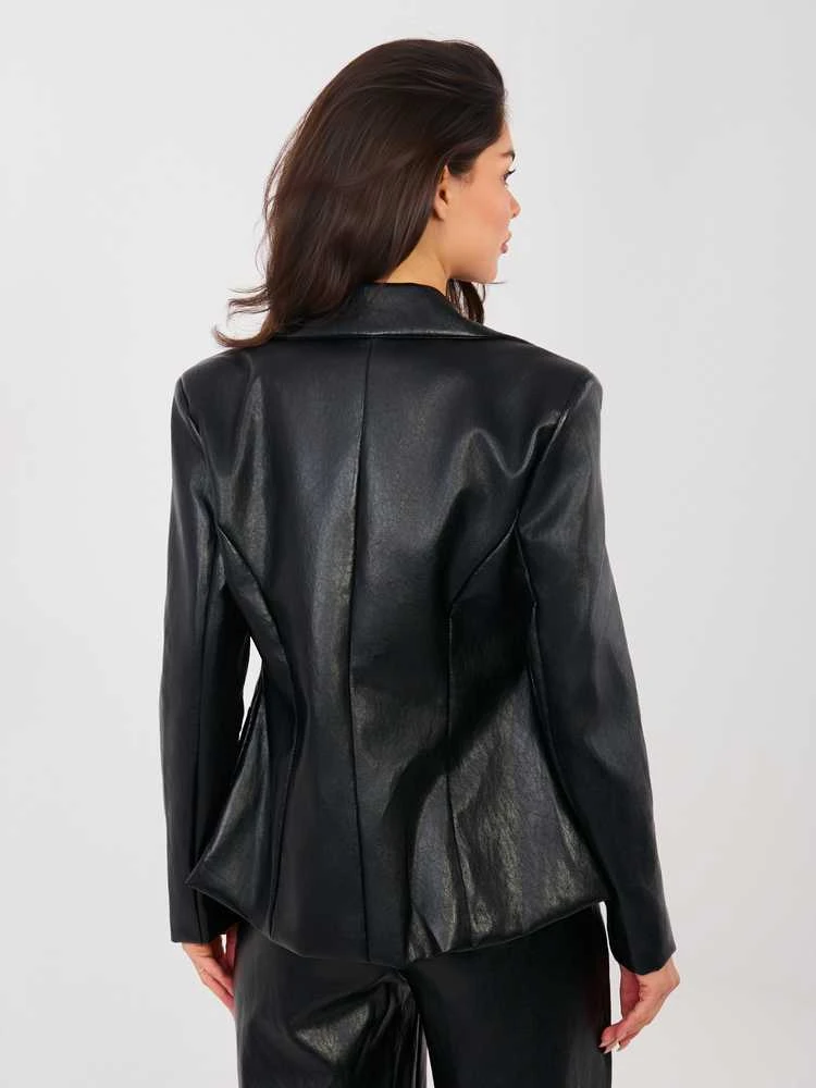 Italy Moda Švarkas moterims -IT-MA-FL10092.15-juoda