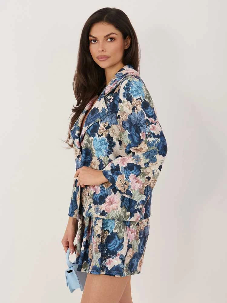 Italy Moda Švarkas moterims -IT-MA-FL10233.84-ciemny mėlyna