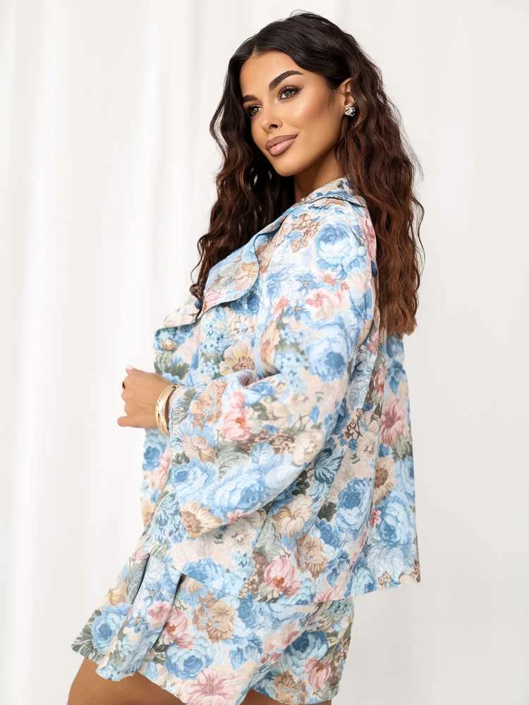 Italy Moda Švarkas moterims -IT-MA-FL10233.84-šviesiai mėlyna
