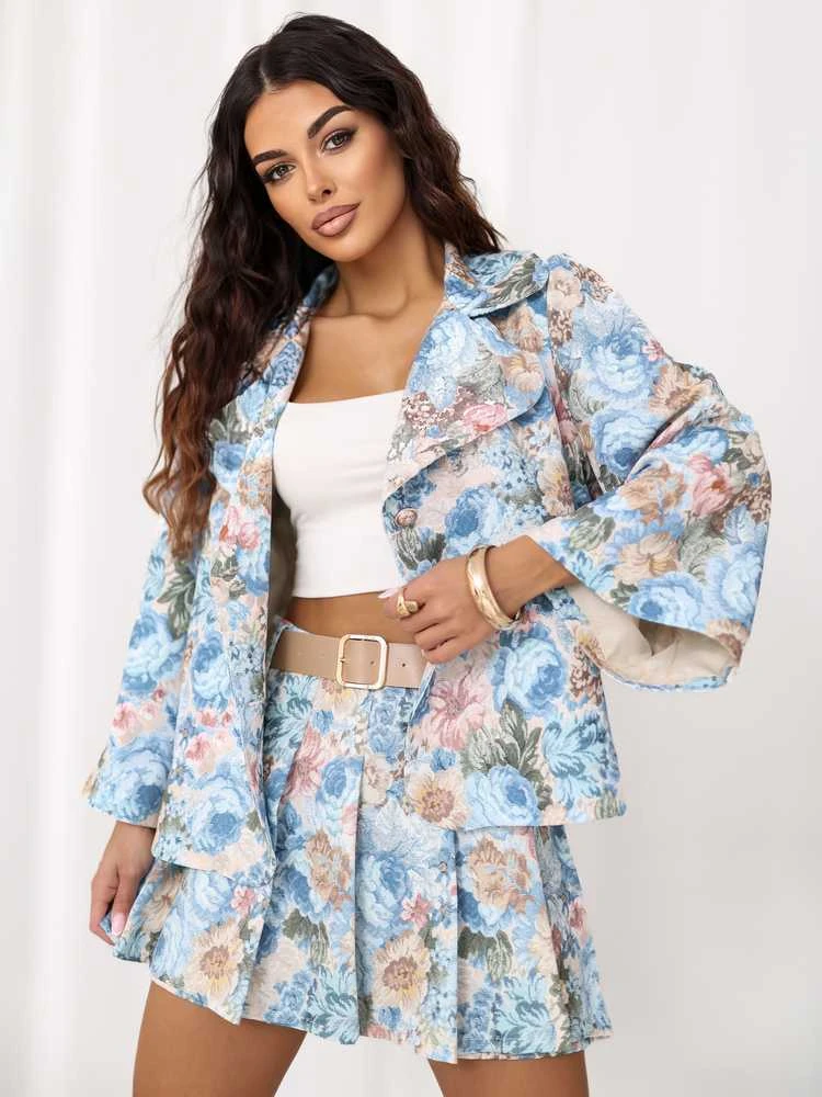 Italy Moda Švarkas moterims -IT-MA-FL10233.84-šviesiai mėlyna