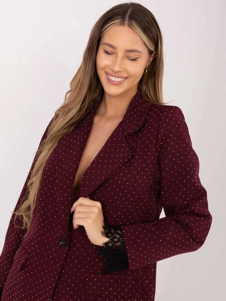 Italy Moda Švarkas moterims IT-MA-FL9916-1.07P-bordinė