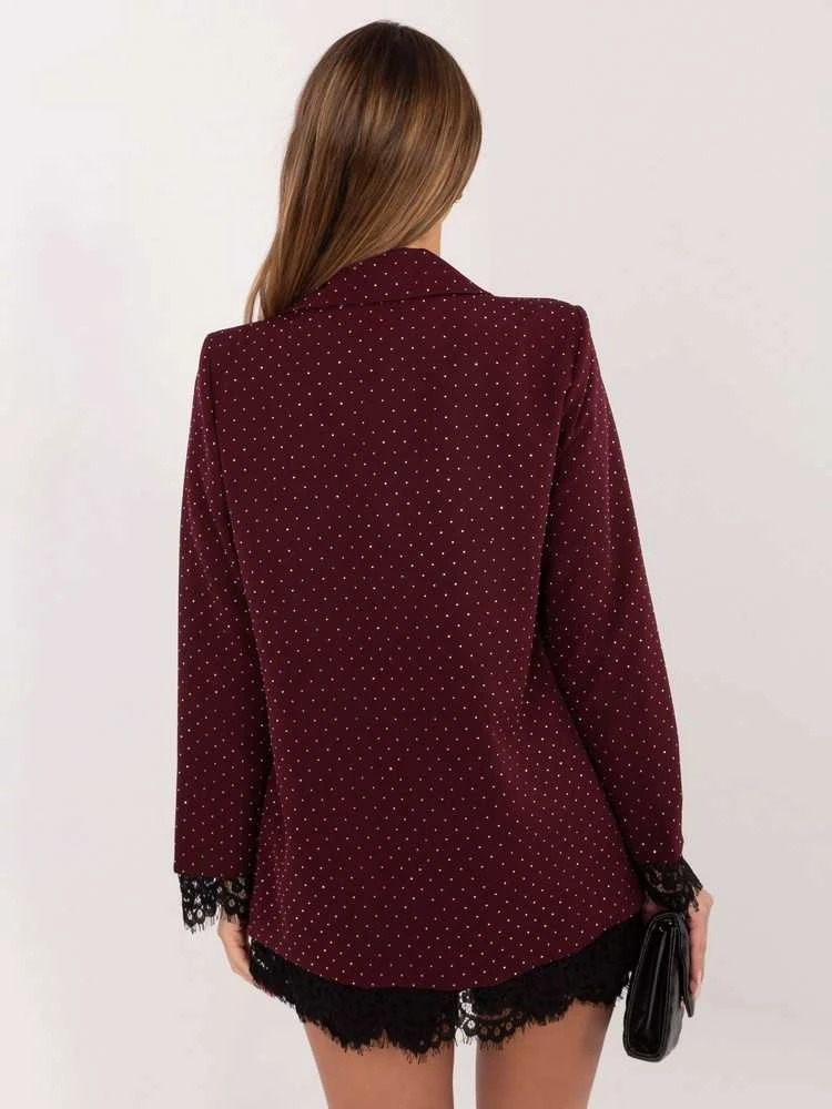 Italy Moda Švarkas moterims IT-MA-FL9916-1.07P-bordinė
