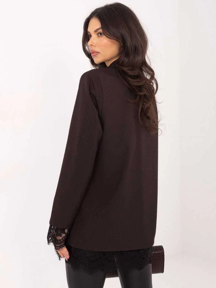Italy Moda Švarkas moterims IT-MA-FL9916-1.07P-ciemny ruda